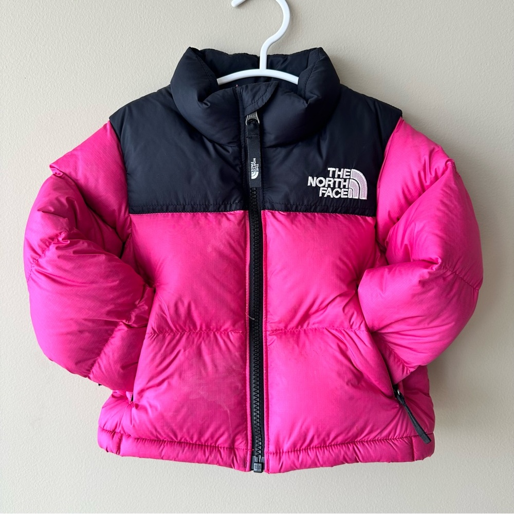The North Face Kids Puffer Jacket - Fuchsia and Black